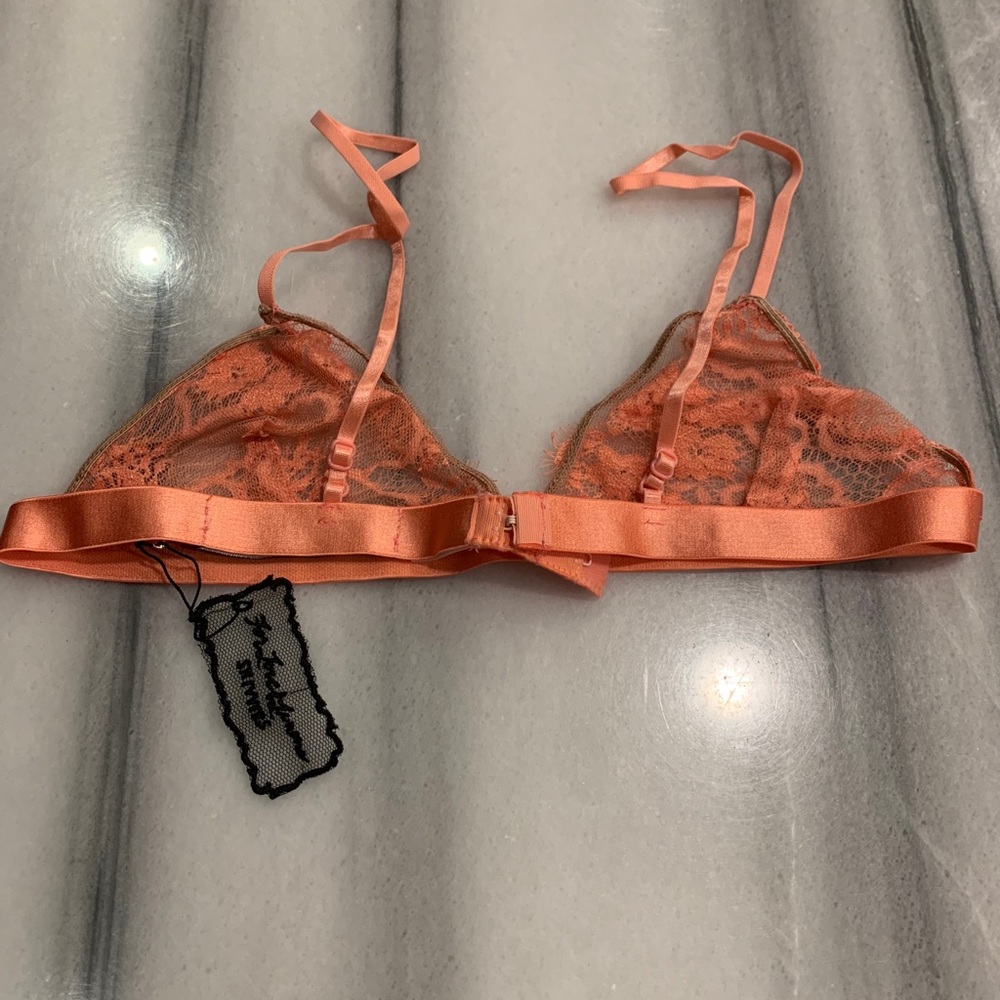 FOR LOVE & LEMONS Orange/Peach Lace Bra NWT! - Picture 5 of 5